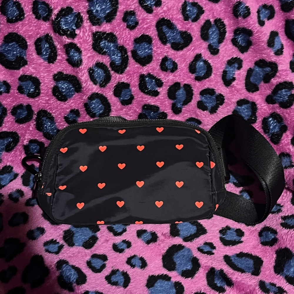 Stylish Black and Red Crossbody Bag